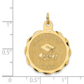 14K Yellow Gold Graduation Day with Diploma Charm - (A98-697)