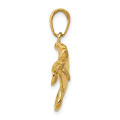 14K Yellow Gold Solid Polished Manatee Pendant - (A83-307)