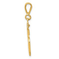 14k Yellow Gold Medium Polished Number 55 Charm - (A86-629)