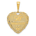 14K Yellow Gold 50th Anniversary Charm - (A86-777)