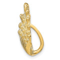 14K Yellow Gold Lion's Paw Shell Slide - (B14-441)