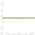 14K Yellow Gold 2.25mm Diamond-cut Quadruple Rope Chain Anklet Bracelet - Length 10'' inches - (C63-976)