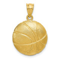 14K Yellow Gold Basketball Charm - (A83-739)