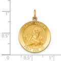 14K Yellow Gold Saint Andrew Medal Pendant - (B11-453)