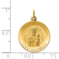 14K Yellow Gold Matka Boska Medal Charm - (B11-480)