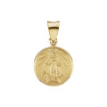 18K Yellow Gold 13mm Miraculous Medal - (B16-206)