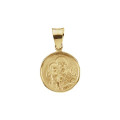 18K Yellow Gold 12mm St. Joseph Medal - (B16-405)