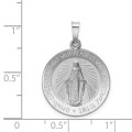 14K White Gold Miraculous Medal - (B11-667)