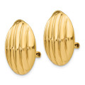 14K Yellow Gold Non-pierced Fancy Earrings 20mm length - (B36-780)