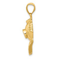 14K Yellow Gold Divers Helmet Pendant - (A84-299)