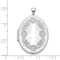 14K White Gold Locket 42x32mm - (A99-627)