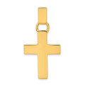 14K Yellow Gold Hollow Cross Pendant 42mm length - (A84-975)