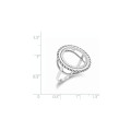 14K White Gold 1/10th American Eagle Diamond-cut Coin Ring - Size: 7 - (B31-698)