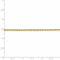 Leslie's 14K Yellow Gold 2mm Diamond-cut Rope Chain Necklace - Length 16'' inches - (B21-476)