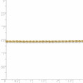 Leslie's 14K Yellow Gold 2mm Diamond-cut Rope Chain Necklace - Length 18'' inches - (B21-477)