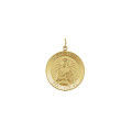 14K Yellow Gold 25mm Round St. Peter Medal - (B15-997)