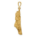 14K Yellow Gold Tigers Head Pendant - (A82-822)