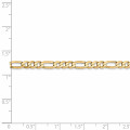 Leslie's 14K Yellow Gold 4mm Flat Figaro Chain Necklace - Length 20'' inches - (B22-207)