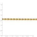14K Yellow Gold 5mm Diamond-cut Rope with Lobster Clasp Chain Bracelet - Length 9'' inches - (C64-219)