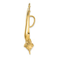 14K Yellow Gold Moveable Sailboat Slide - (A92-819)