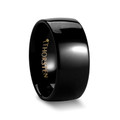 CORVUS Rounded Black Tungsten Carbide Ring - 10mm ~ (G65-707)