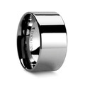 CHARLESTON Pipe Cut Polished Finish Tungsten Carbide Band - 12mm ~ (G65-651)