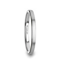 TILLY Flat Style Womens Tungsten Carbide Ring with Brushed Finish - 2 mm ~ (J65-201)