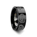 Chewbacca Star Wars Polished Tungsten Engraved Ring Jewelery - 8mm ~ (G65-656)