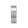 MASON Pipe Cut Brushed White Tungsten Carbide Ring - 2mm - 8mm