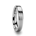 MILANA Flat Tungsten Ring with Brush Center Stripe - 4mm & 6mm