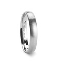 PETRA Rounded Tungsten Carbide Ring with Brushed Finish - 4mm & 6mm