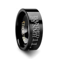 Sport Hunting Black Tungsten Duck Band Wedding Ring - Flat Comfort Fit - 4mm 6mm 8mm 10mm 12mm