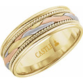 14K-Tri-color-Gold-Woven-and-Rope-Design-8mm-Width-Wedding-Band-Side-View