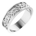 Platinum-Raised-Celtic-Design-Connected-Circles-Eternity-7mm-Width-Wedding-Band-Side-View1