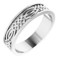 Platinum-Raised-Celtic-Intertwined-Lines-Design-6mm-Width-Wedding-Band-Side-View1