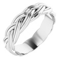 Ladies-White,-Yellow,-or-Rose-Gold-Braided-Design-6mm-Wedding-Band-Side-View1