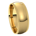 Yellow-Gold-7mm-Comfort-Fit-Double-Milgrain-Edge-Wedding-Band-Side-View1