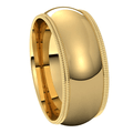 Yellow-Gold-8mm-Comfort-Fit-Double-Milgrain-Edge-Wedding-Band-Side-View1