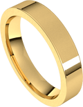 Yellow-Gold-4mm-Comfort-Fit-Flat-Wedding-Band-Side-View1