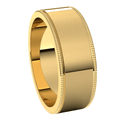 Yellow-Gold-7mm-Flat-Standard-Milgrain-Edge-Wedding-Band-Side-View1