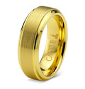 Step-Beveled-Brushed-6mm-Comfort-Fit-Gold-Tungsten-Wedding-Band-Side-View1
