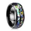Baron-Camrose-Abalone-Shell-and-Opal-Inlay-8mm-Comfort-Fit-Black-Tungsten-Wedding-Band-Side-View1
