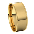 Yellow-Gold-7mm-Flat-Comfort-Fit-Milgrain-Edge-Wedding-Band-Side-View1