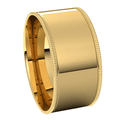 Yellow-Gold-9mm-Flat-Comfort-Fit-Milgrain-Edge-Wedding-Band-Side-View1