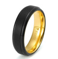 Black-Matte-Center-Inside-Gold-Finish-Setpdown-Polished-Edges-8mm-Comfort-Fit-Tungsten-Wedding-Band-Side-View1