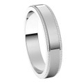 Platinum-4mm-Flat-Standard-Milgrain-Edge-Wedding-Band-Side-View1