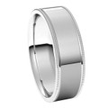 Platinum-6mm-Flat-Standard-Milgrain-Edge-Wedding-Band-Side-View1