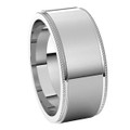 Platinum-8mm-Flat-Milgrain-Step-Edge-Wedding-Band-Side-View1