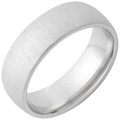Serinium-Domed-8mm-with-Cross-Satin-Finish-Wedding-Band-Side-View1