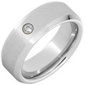 Serinium-Beveled-Edge-8mm-with-Round-Brilliant-Diamond-and-Stone-Finish-Wedding-Band-Side-View1